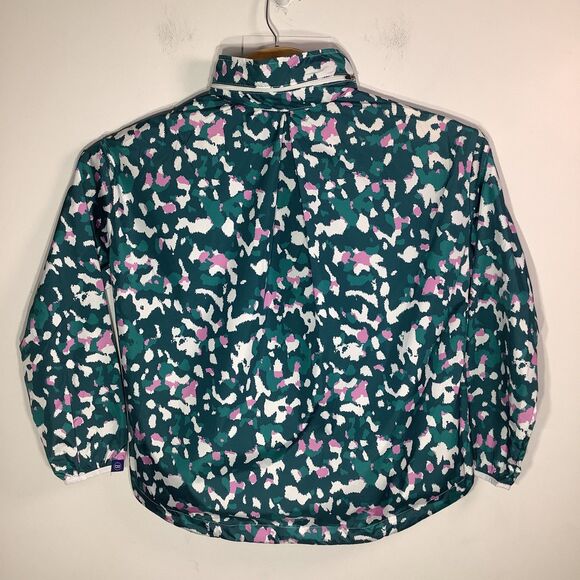 The Bubble Womens Poncho‎ Lefty Hooded Jacket Green Size Medium NWT - Picture 3 of 12